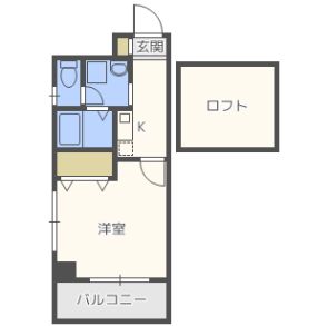 【大阪市北区万歳町のマンションの間取り】