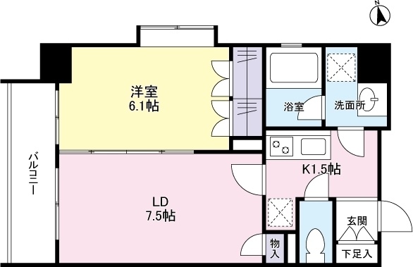 豊島区池袋のマンションの間取り