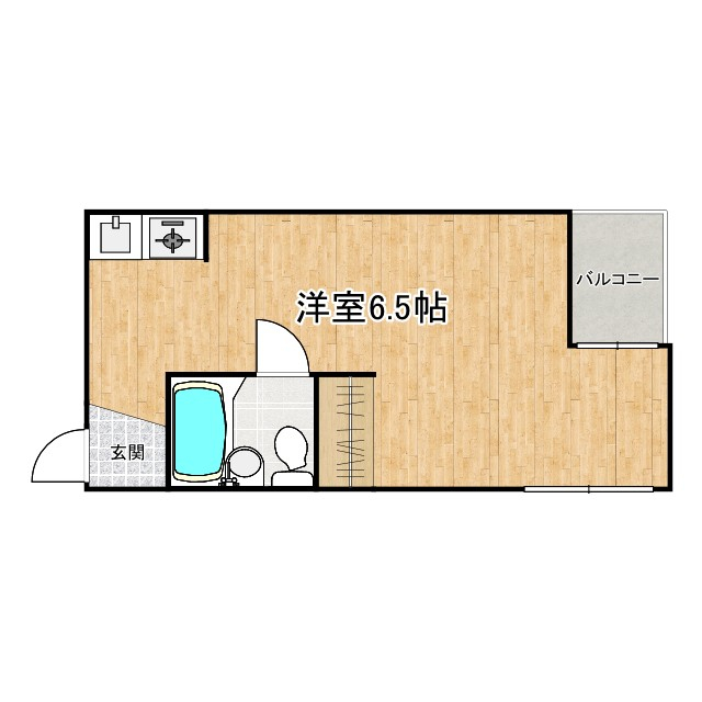 大阪市阿倍野区天王寺町南のマンションの間取り