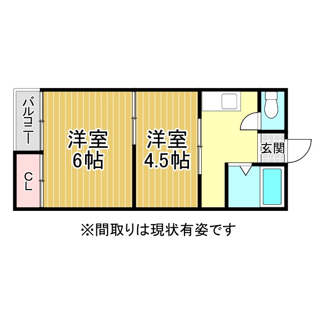 マンション諏訪山の間取り