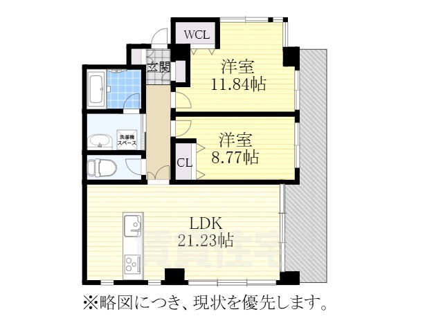 ブランメゾン覚王山の間取り