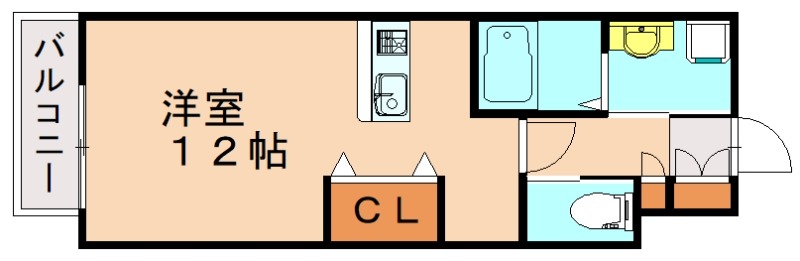 北九州市小倉北区萩崎町のマンションの間取り