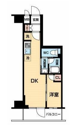 豊島区南大塚のマンションの間取り