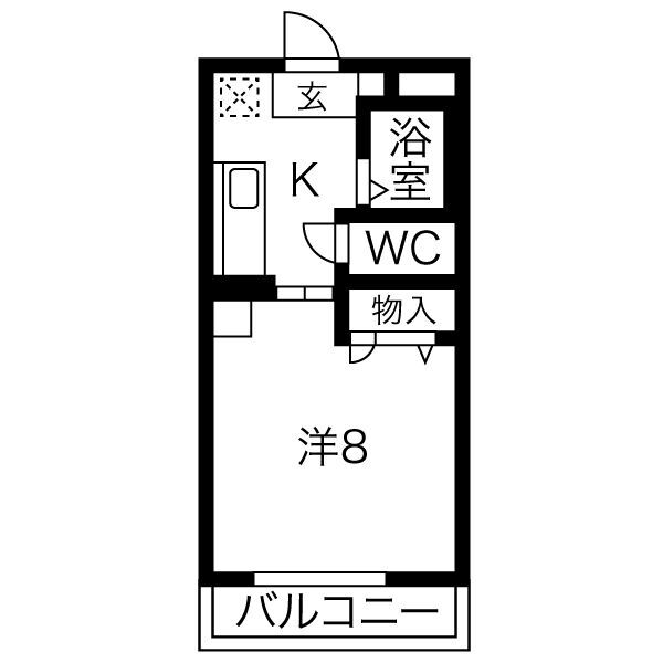 ホーメスト鳥羽見の間取り