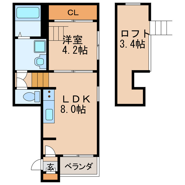 ティユール豊前の間取り