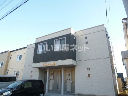 苫小牧市明野元町のアパートの建物外観