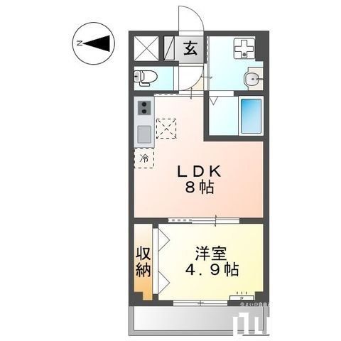 立川市柏町のマンションの間取り