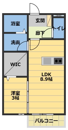 グランド ソレーユ　Bの間取り