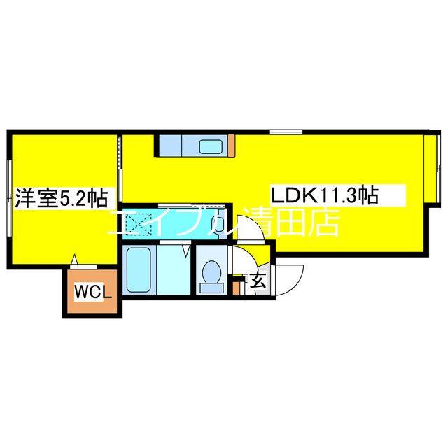 ＶＩＶＥＲＥ美しが丘の間取り