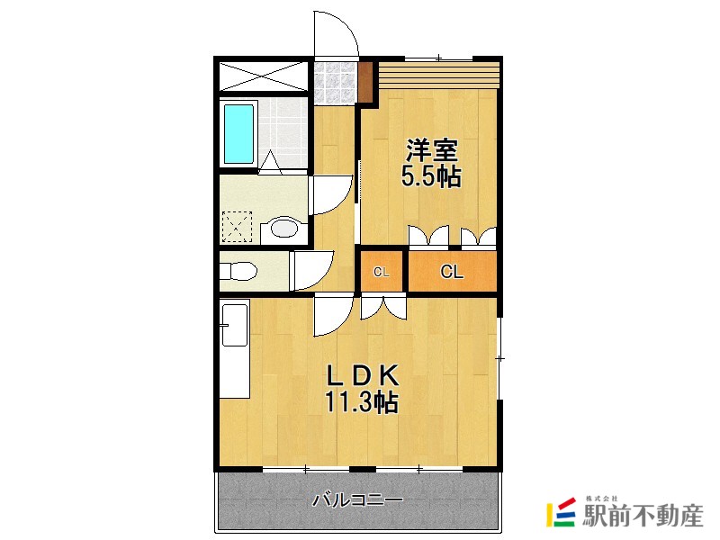 三養基郡基山町大字小倉のアパートの間取り