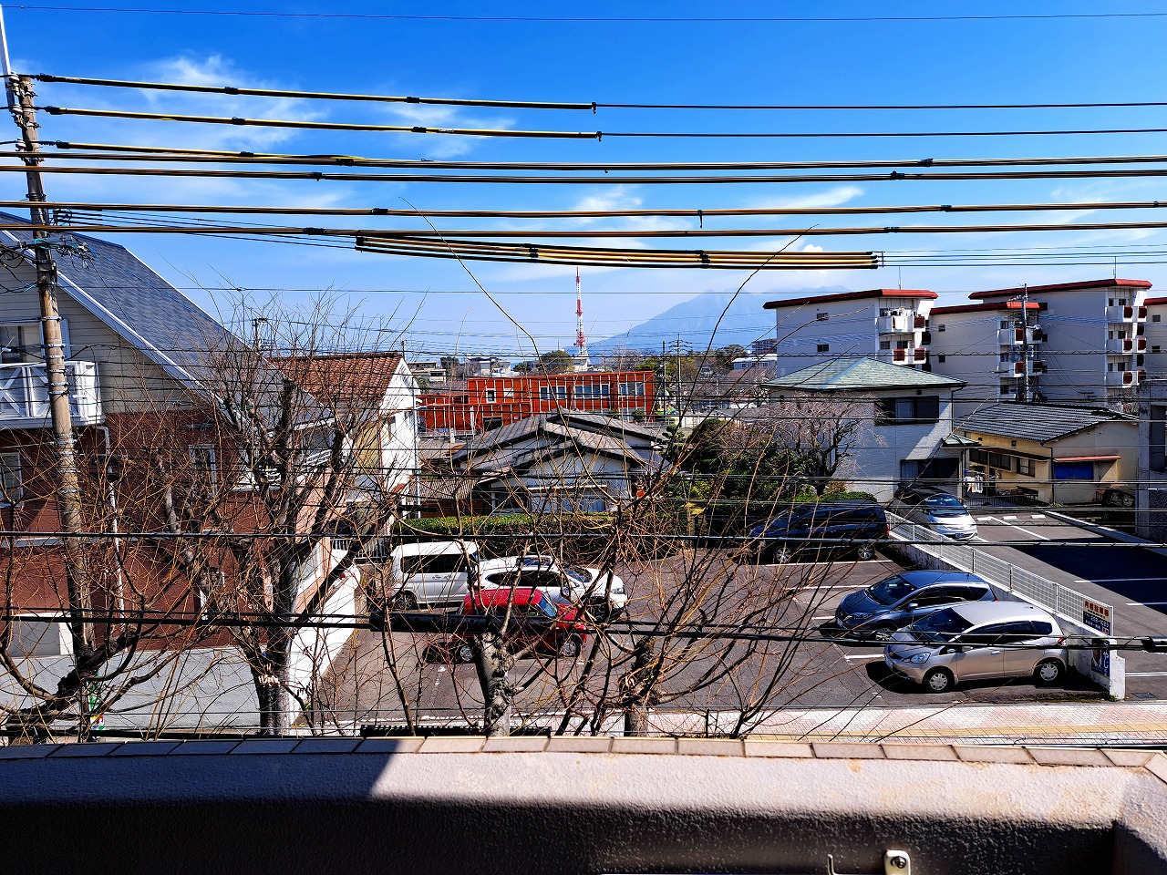 【鹿児島市紫原のマンションの眺望】