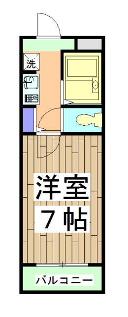 京都市右京区西院安塚町のマンションの間取り