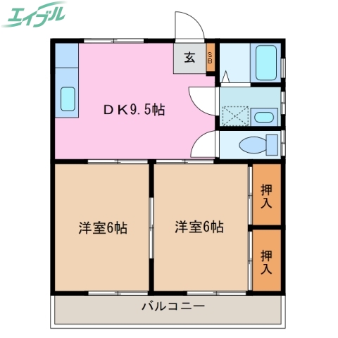 ノーブル松本の間取り