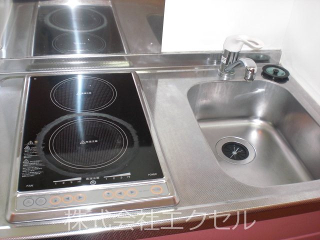 キッチン　2口コンロのキッチンです。
