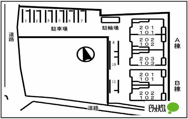 【オオタニ織平Aの駐車場】