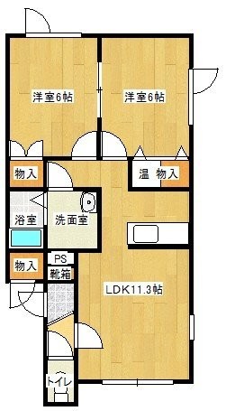 双葉の杜Aの間取り写真