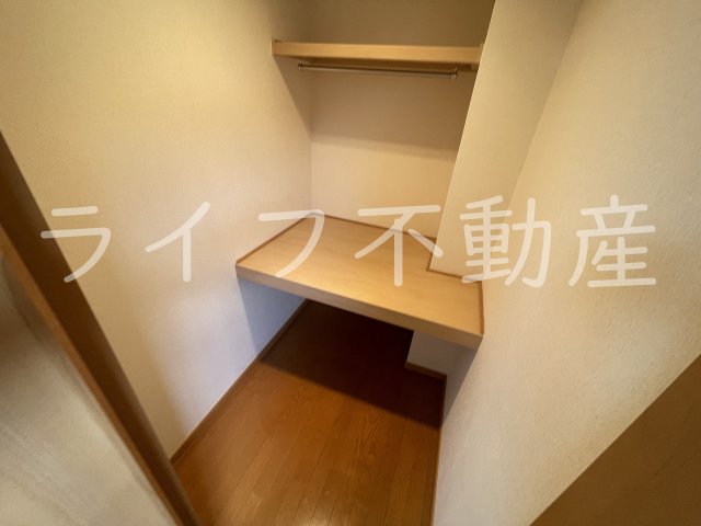 収納　収納のためのスペースです