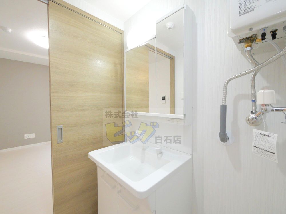 洗面設備　人気の設備シャンプードレッサーを完備しています♪