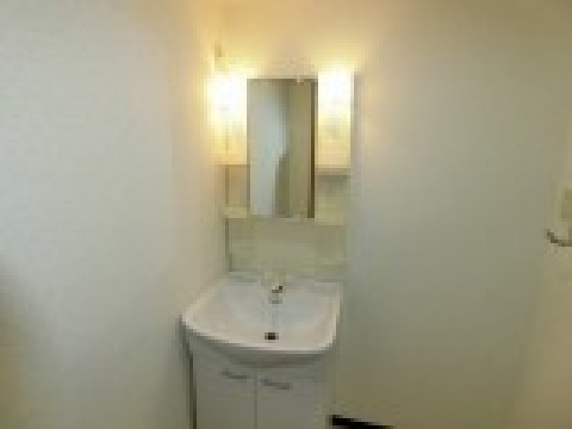洗面設備　写真は別のお部屋です。