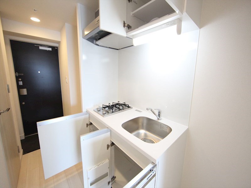 キッチン　システムキッチン（ガス2口コンロ付）