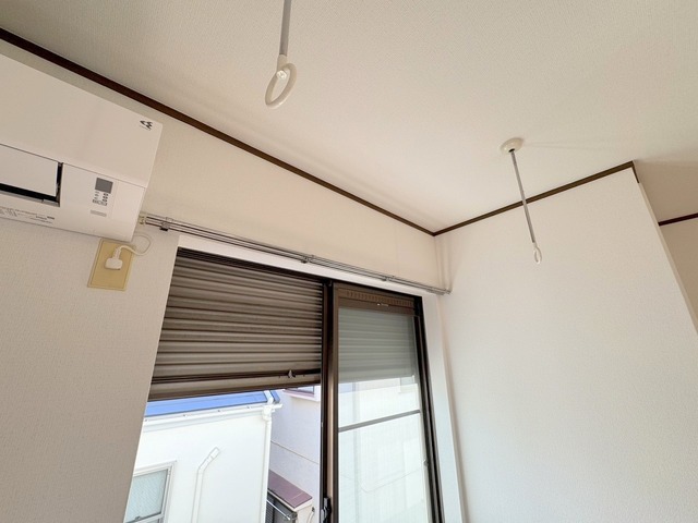 その他設備　★防犯シャッター　室内物干しフック★