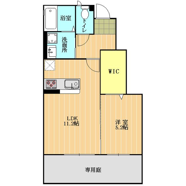 Flat Court 帯山の間取り写真