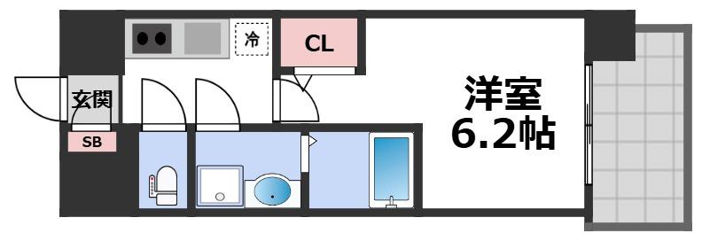 エスリード大阪城EASTの間取り写真