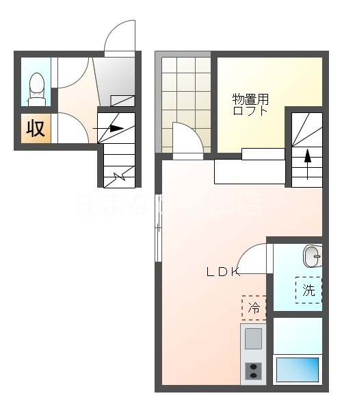 名鉄三河線 刈谷駅 徒歩10分 3階建 新築の間取り写真