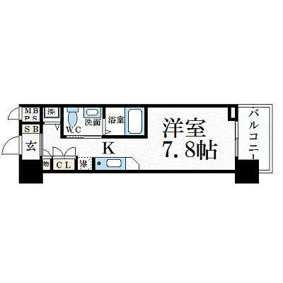 エスリード御堂筋梅田の間取り写真
