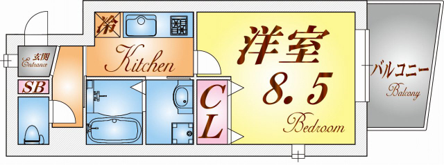 カレントスクエアの間取り写真