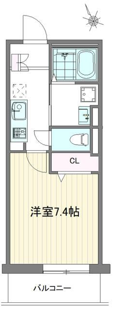 京王線 府中駅 徒歩8分 3階建 築7年の間取り写真