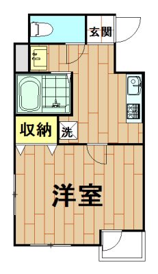 東急東横線 元住吉駅 徒歩6分 3階建 築21年の間取り写真