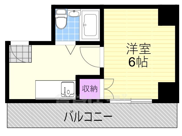 阪急神戸線 十三駅 徒歩7分 8階建 築40年の間取り写真