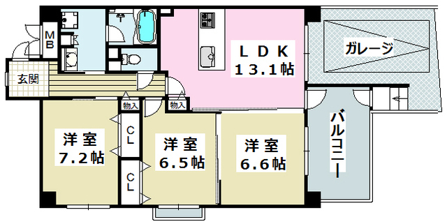 フォルビートの間取り写真