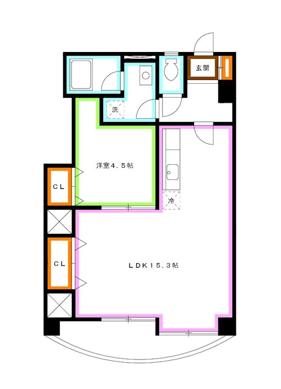 ＪＲ中央線 吉祥寺駅 徒歩9分 3階建 築41年の間取り写真