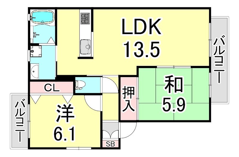 SOL.LEVANTEVIの間取り写真