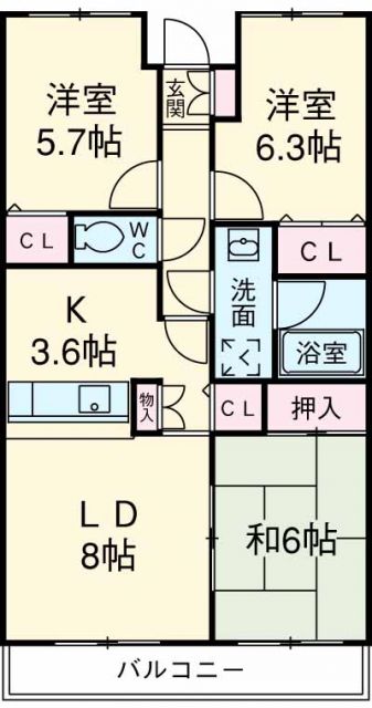 エステート久我山の間取り写真