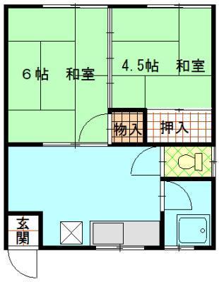 パークハイツ外旭川の間取り