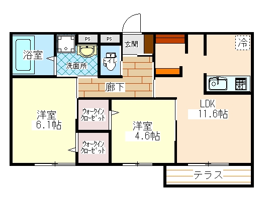 ラ メゾン ドゥ エイシンの間取り