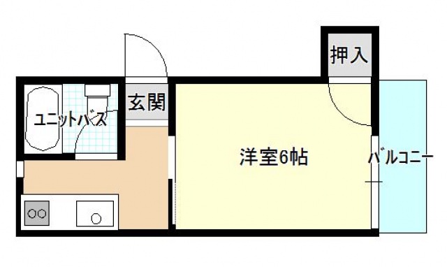 広島市安佐南区長束のマンションの間取り