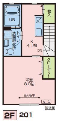 エスポワール上野の間取り