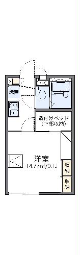 レオパレスシャンボールの間取り