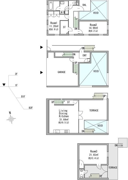 【住吉山手4丁目ハウスの間取り】