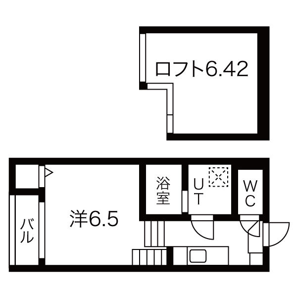 仙台市宮城野区新田のアパートの間取り