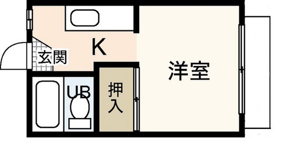 広島市中区吉島東のアパートの間取り