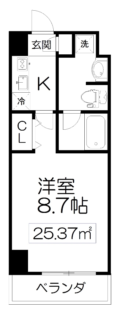 エルスタンザ仙台八幡の間取り