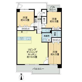 労住協千舟町ハイツの間取り