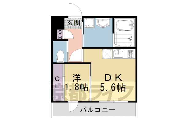 アクアプレイス京都聚楽第の間取り