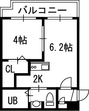 ＶＩＬＬＡＧＥ北大通壱番館の間取り