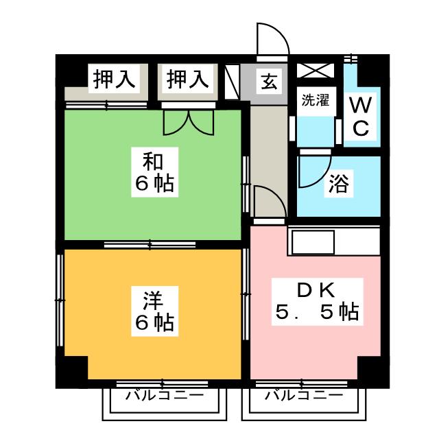 クリーンハイツ宮西の間取り